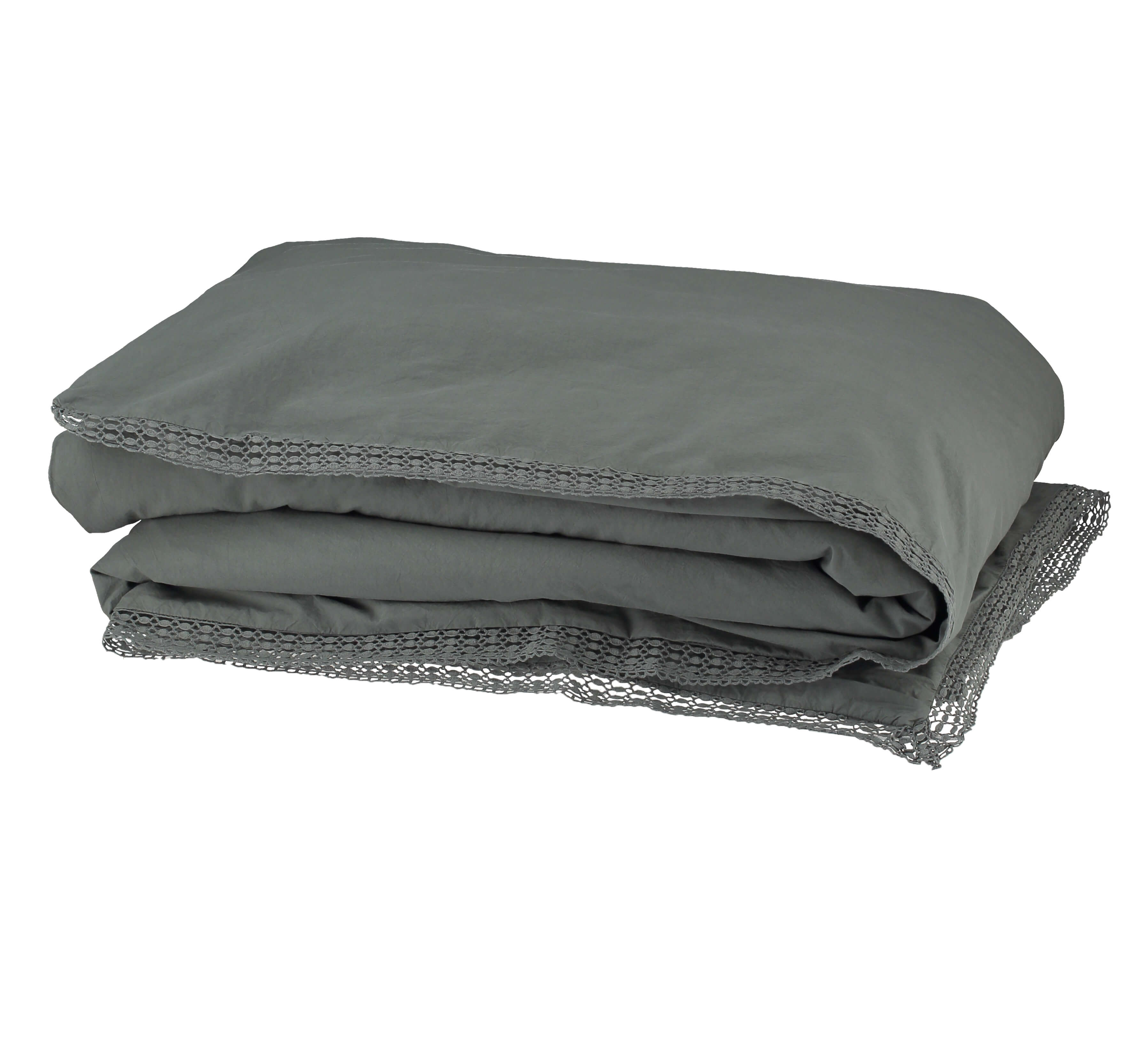 Organic Cotton Percale Petrol  Duvet Cover