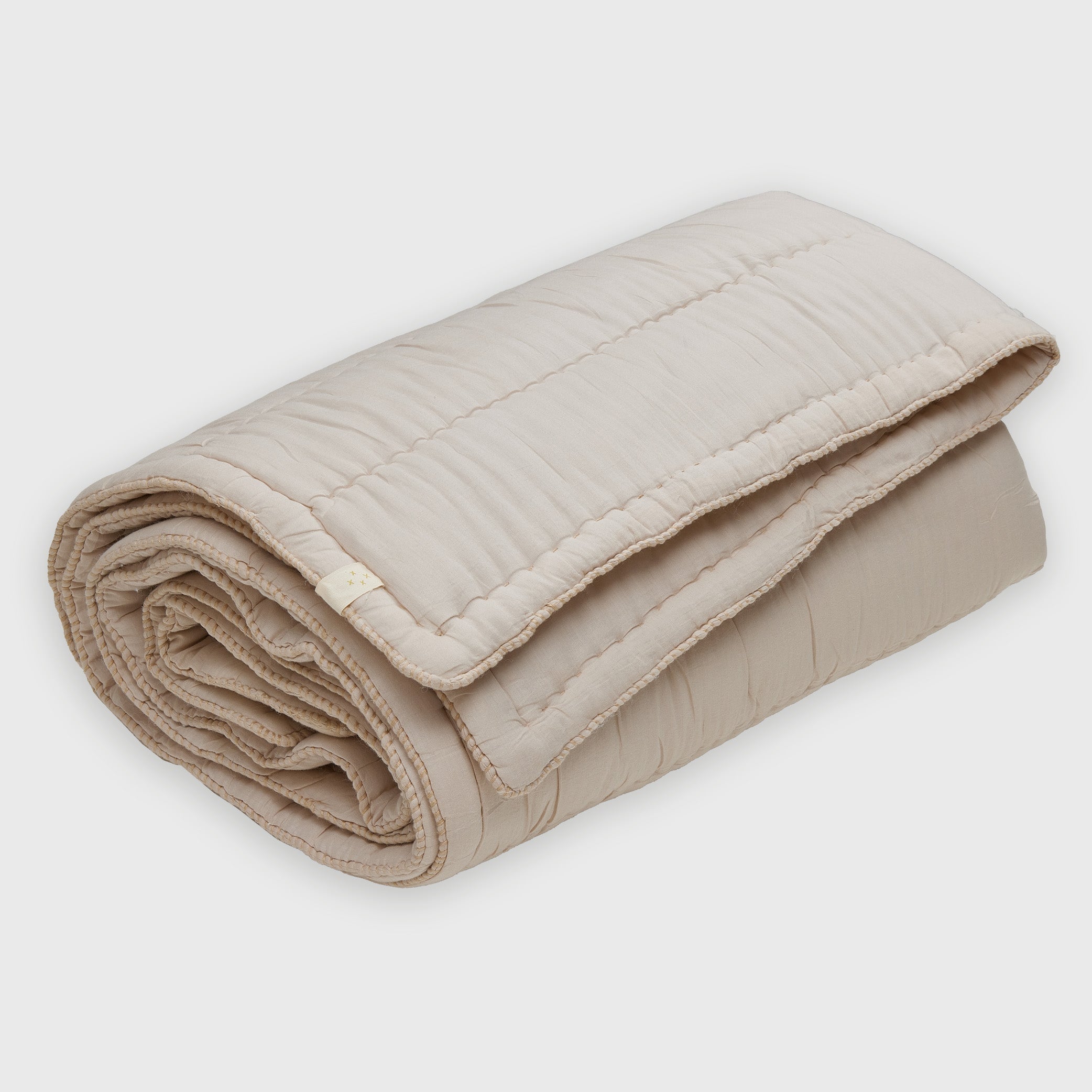 SECONDS Hand Quilted blanket - China Clay