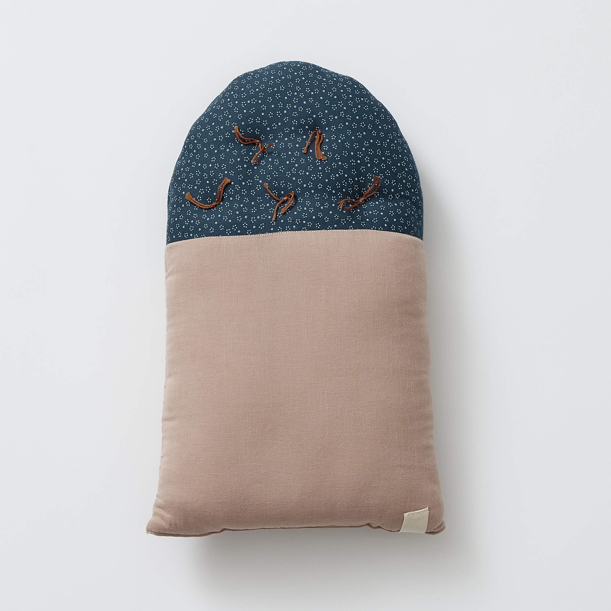 Small House cushion - Indigo Dot