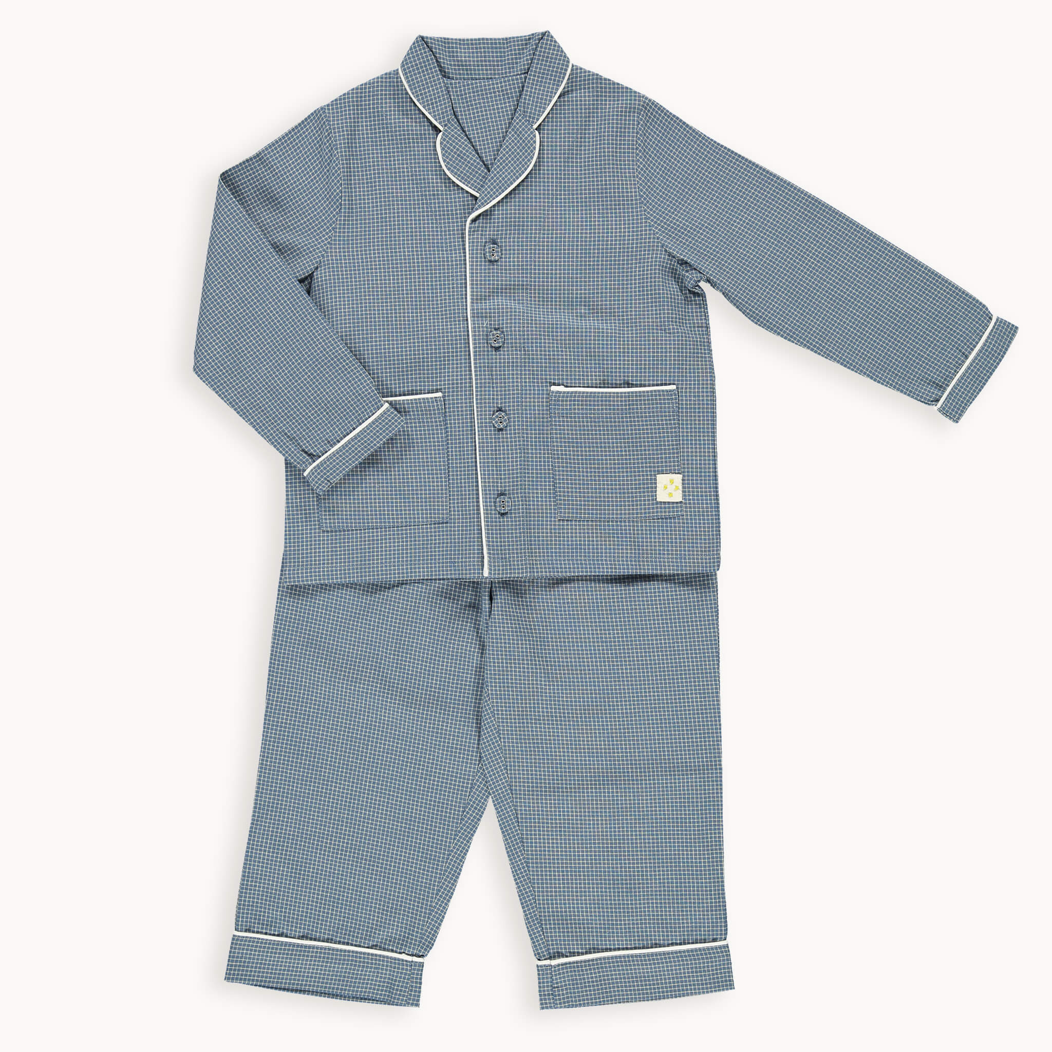 Blue Check Unisex Pyjama set