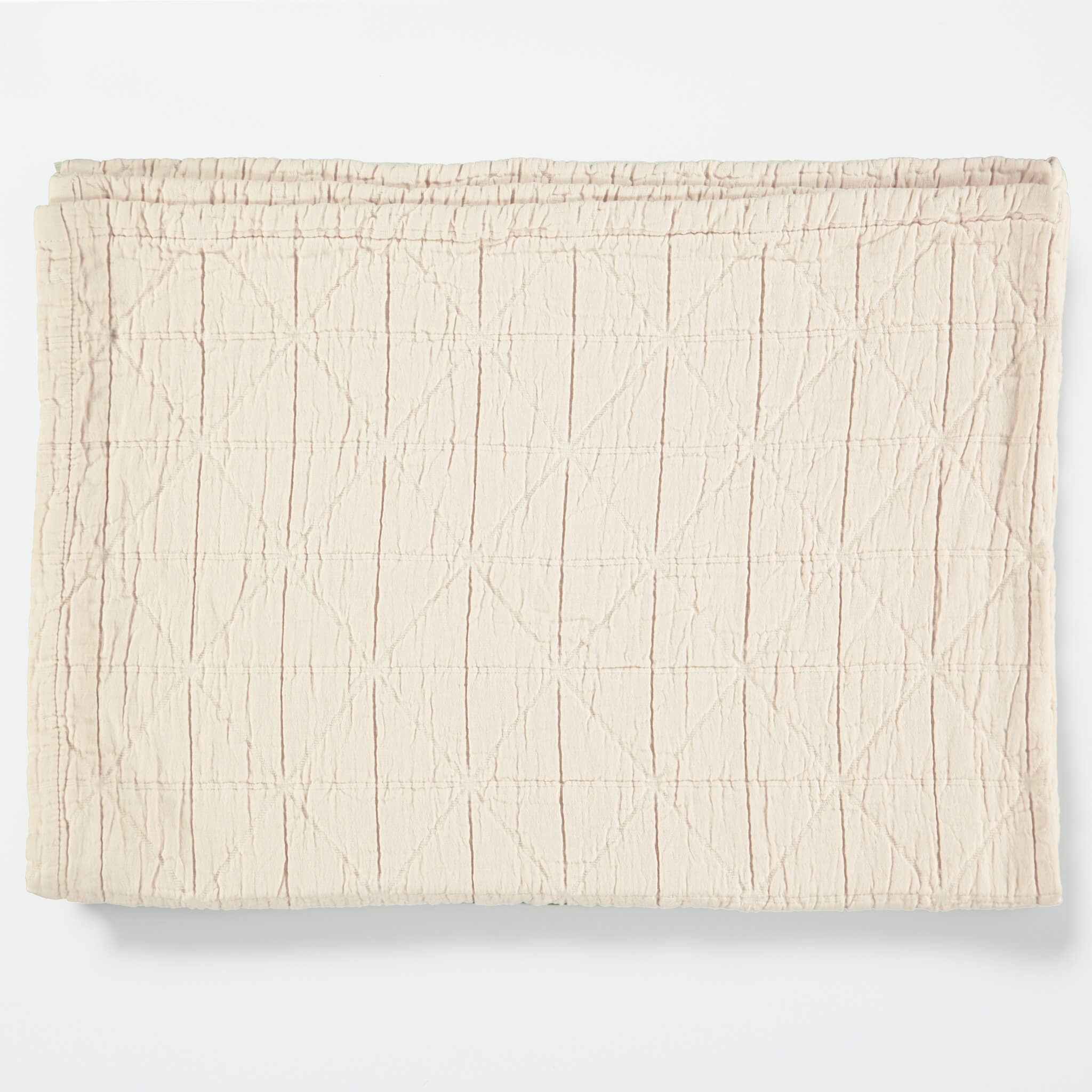 Diamond Soft Organic Cotton Blanket - Natural