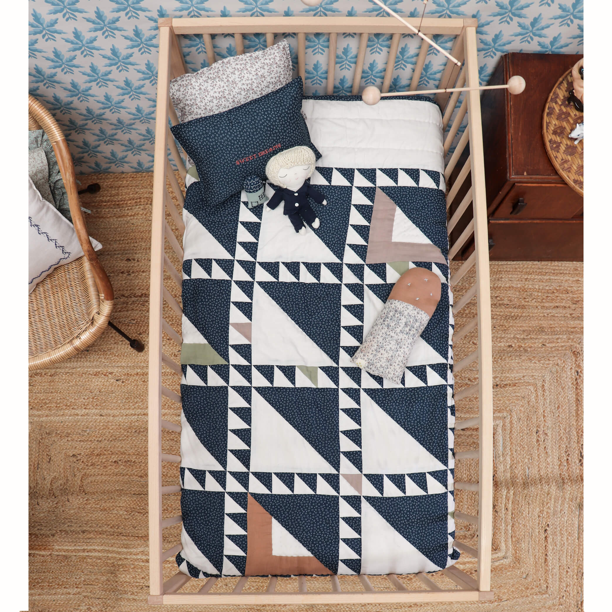 Junior Indigo Patchwork Quilt