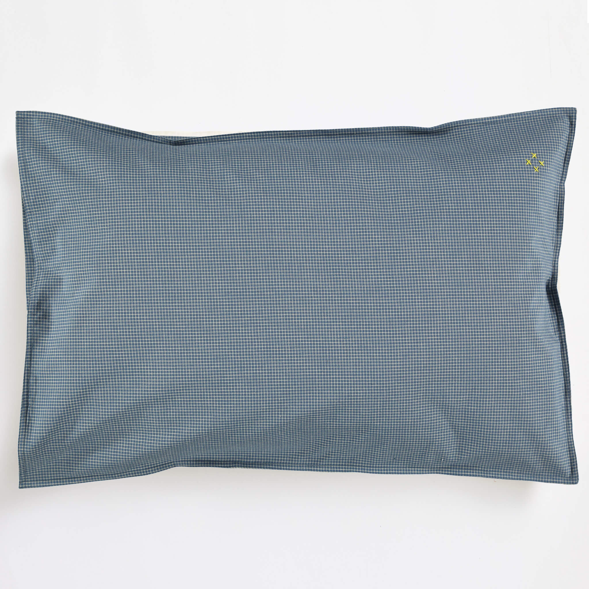 Blue Check Pillowcase