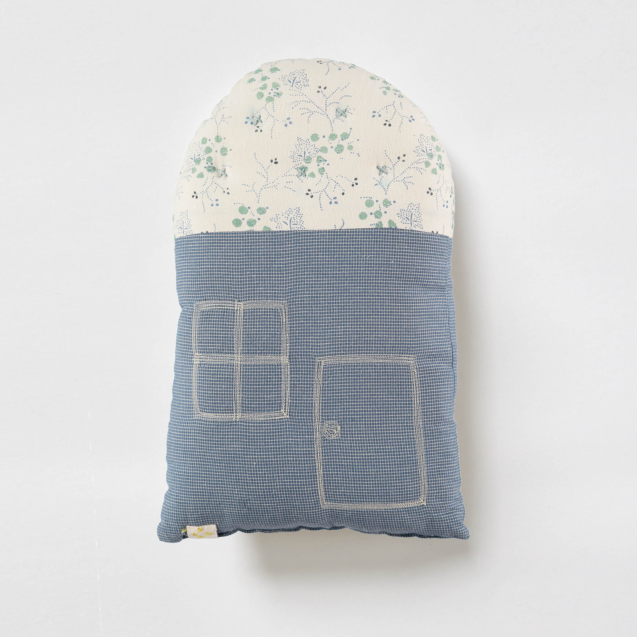 Small House cushion - Minako Cornflower