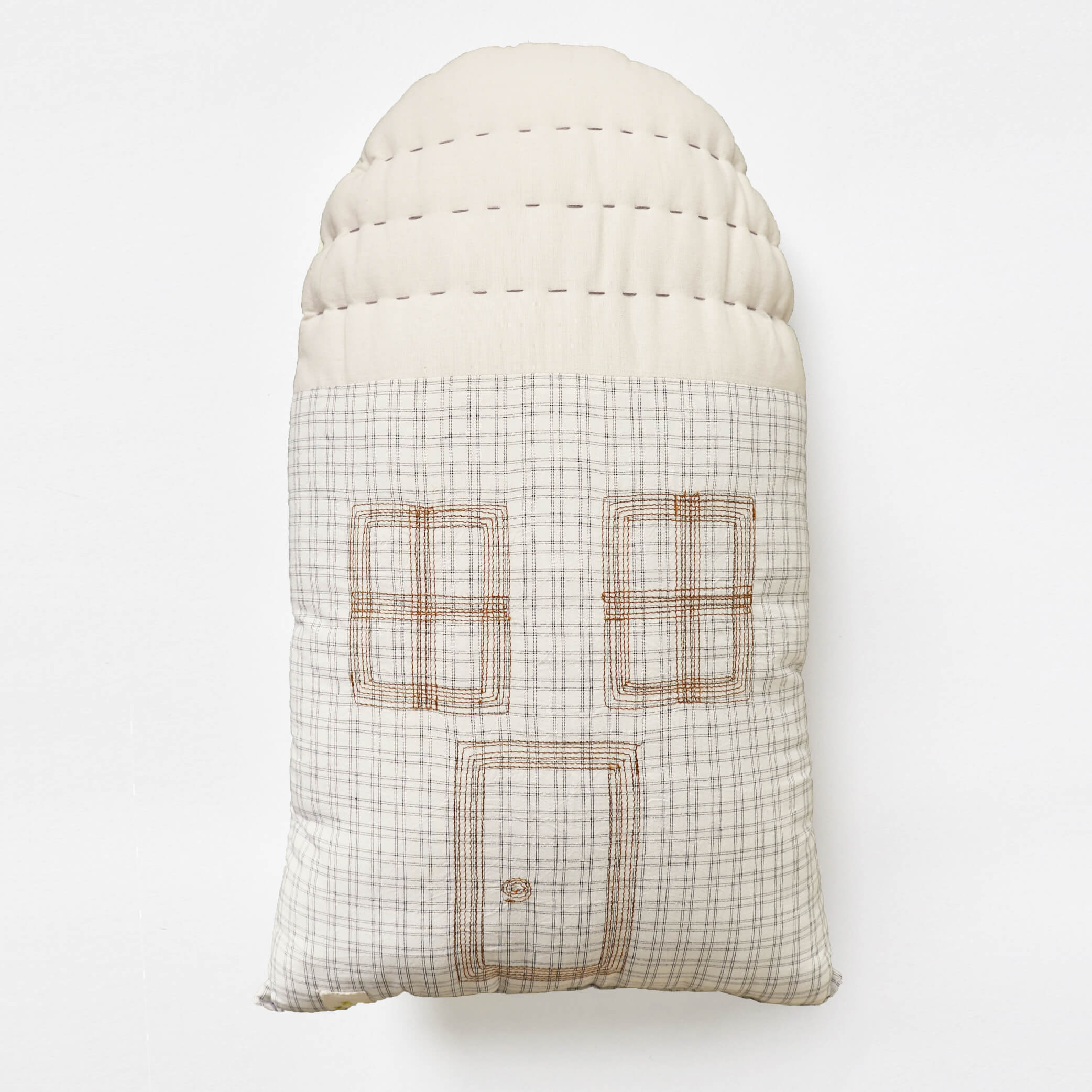 Midi House Cushion - Grid Check