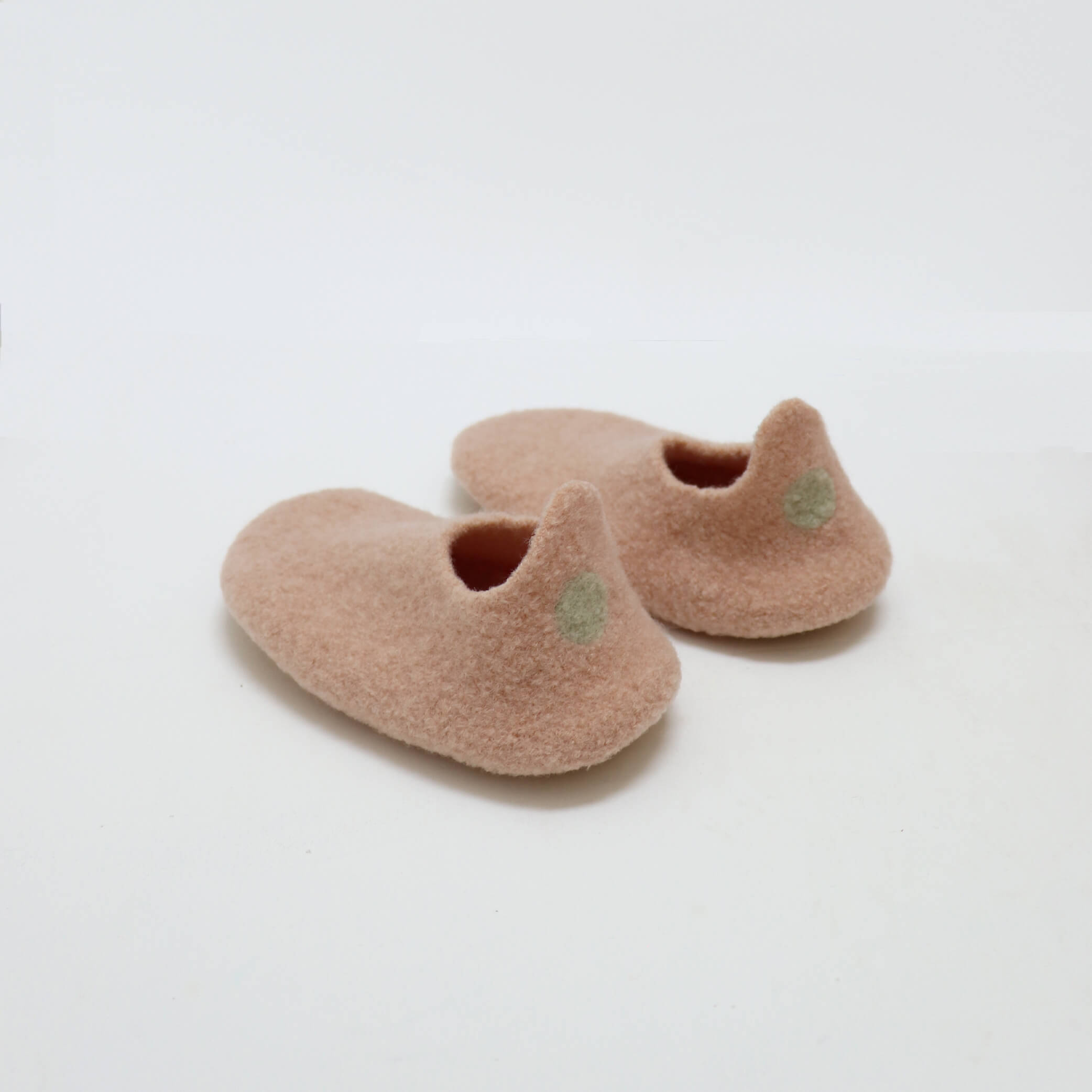 Kids Merino Wool Slippers - Peach Blossom