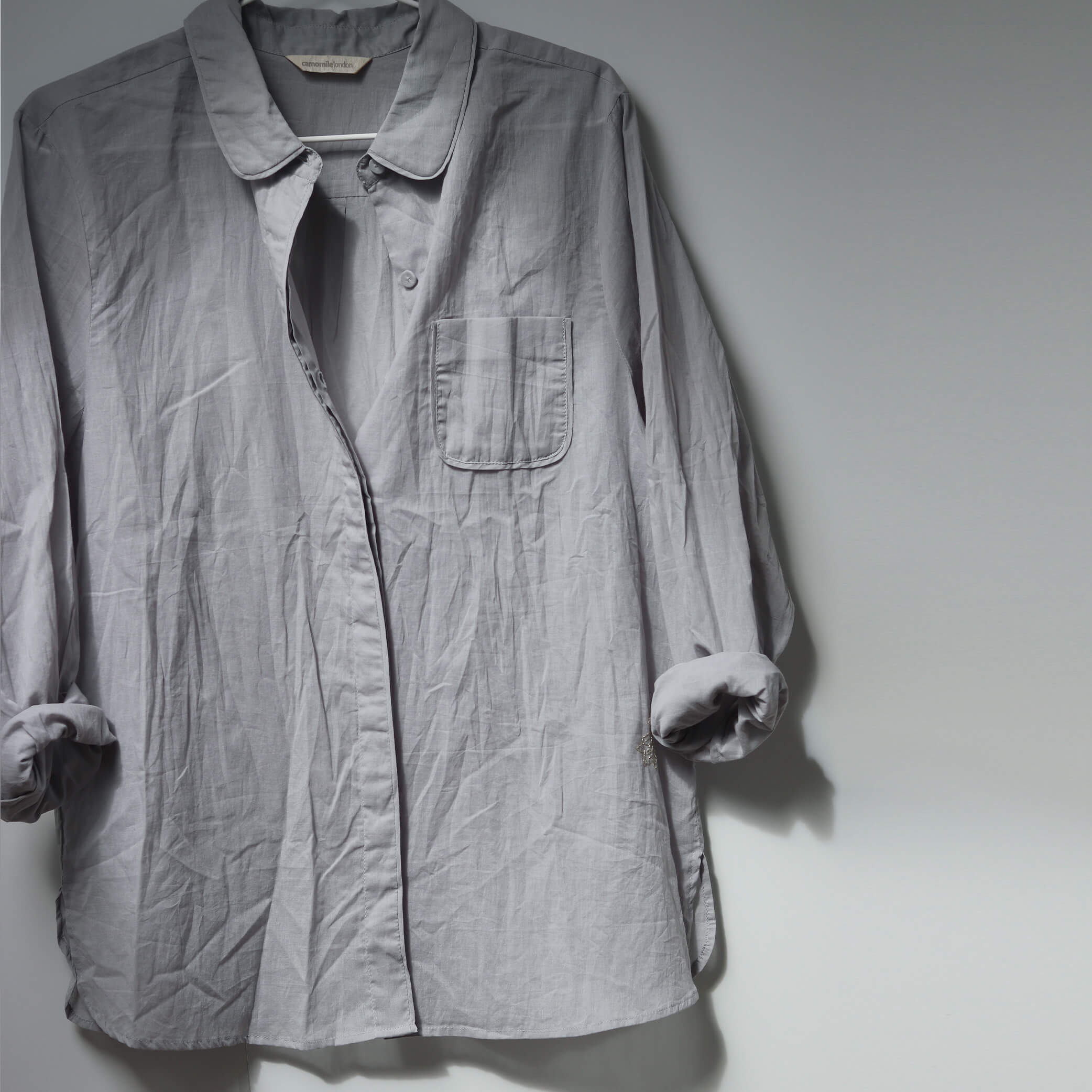 Cotton Voile Shirt in Skylight