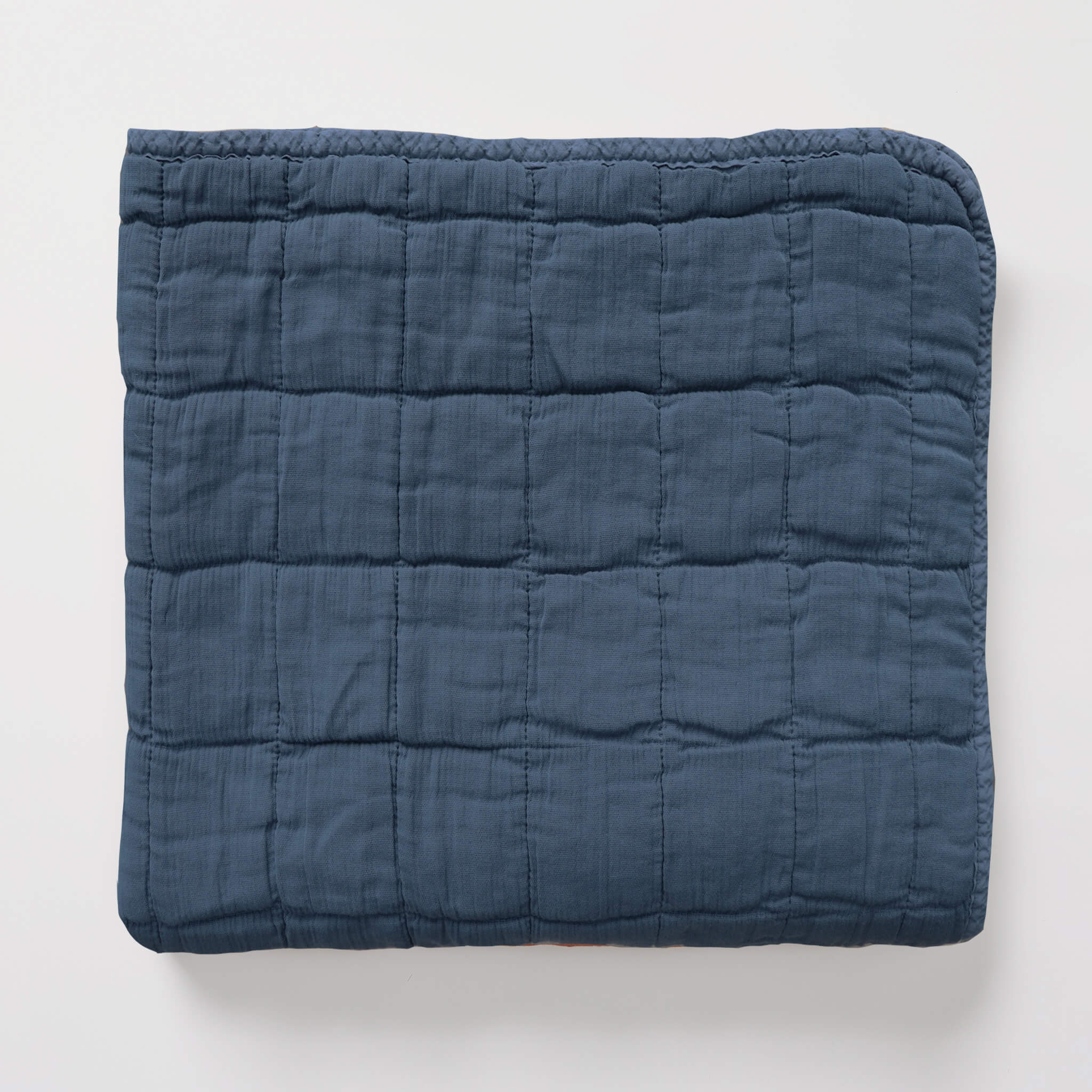 Royal Navy Square Quilted Gauze Blanket