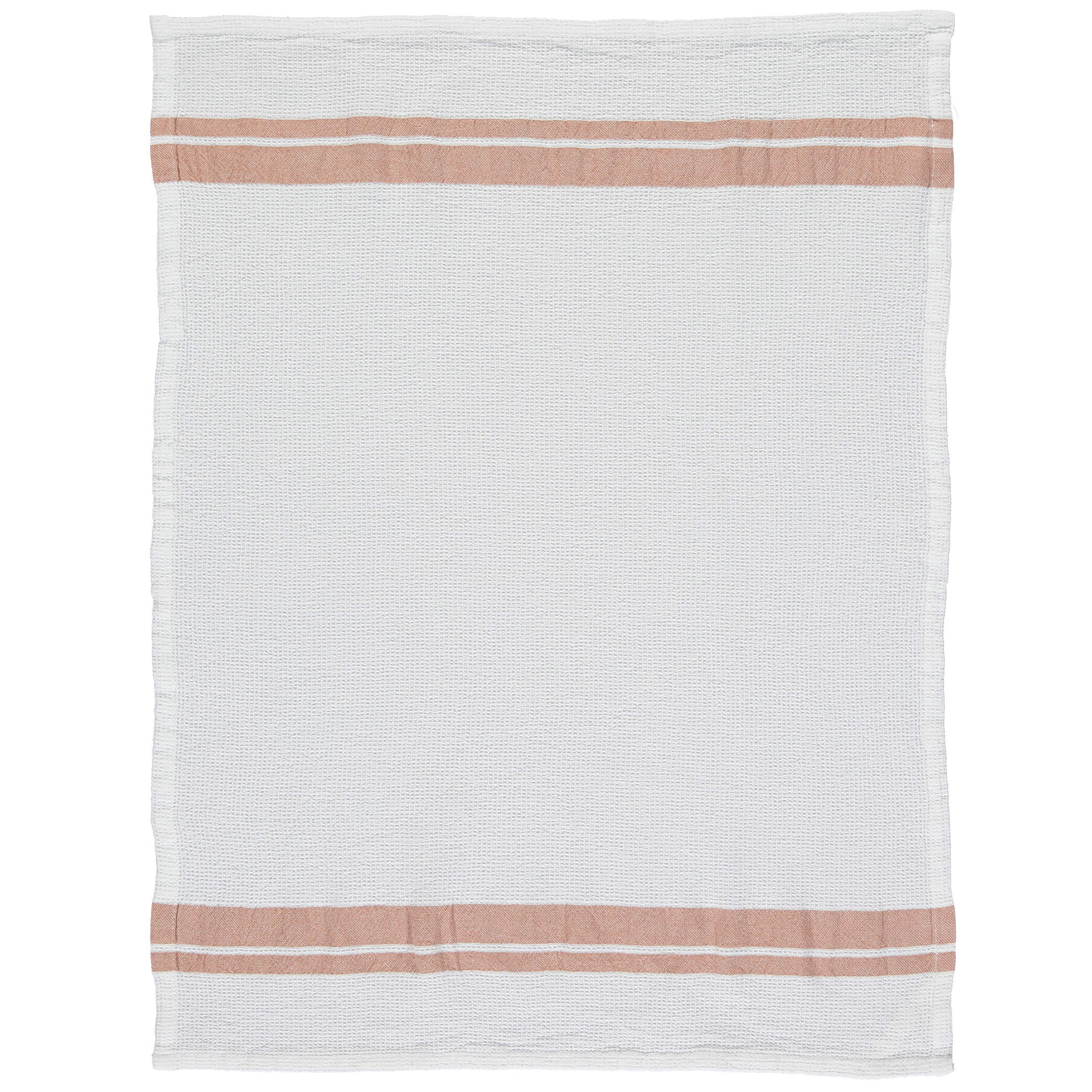 White Stripe Soft Waffle Cotton Hand Towel