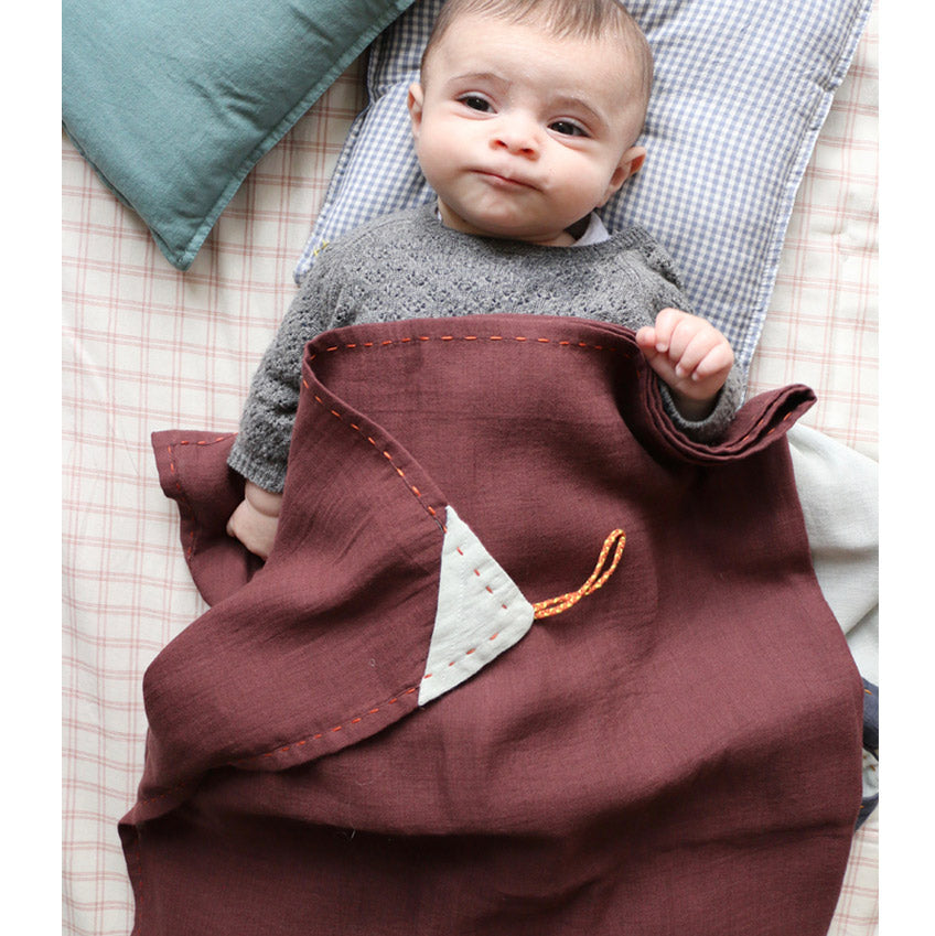 Single layer Swaddle blanket - Wine