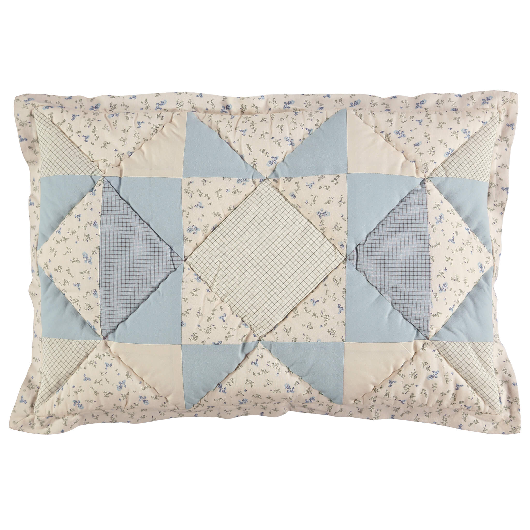 Hand Quilted Bella patchwork Pillowcase