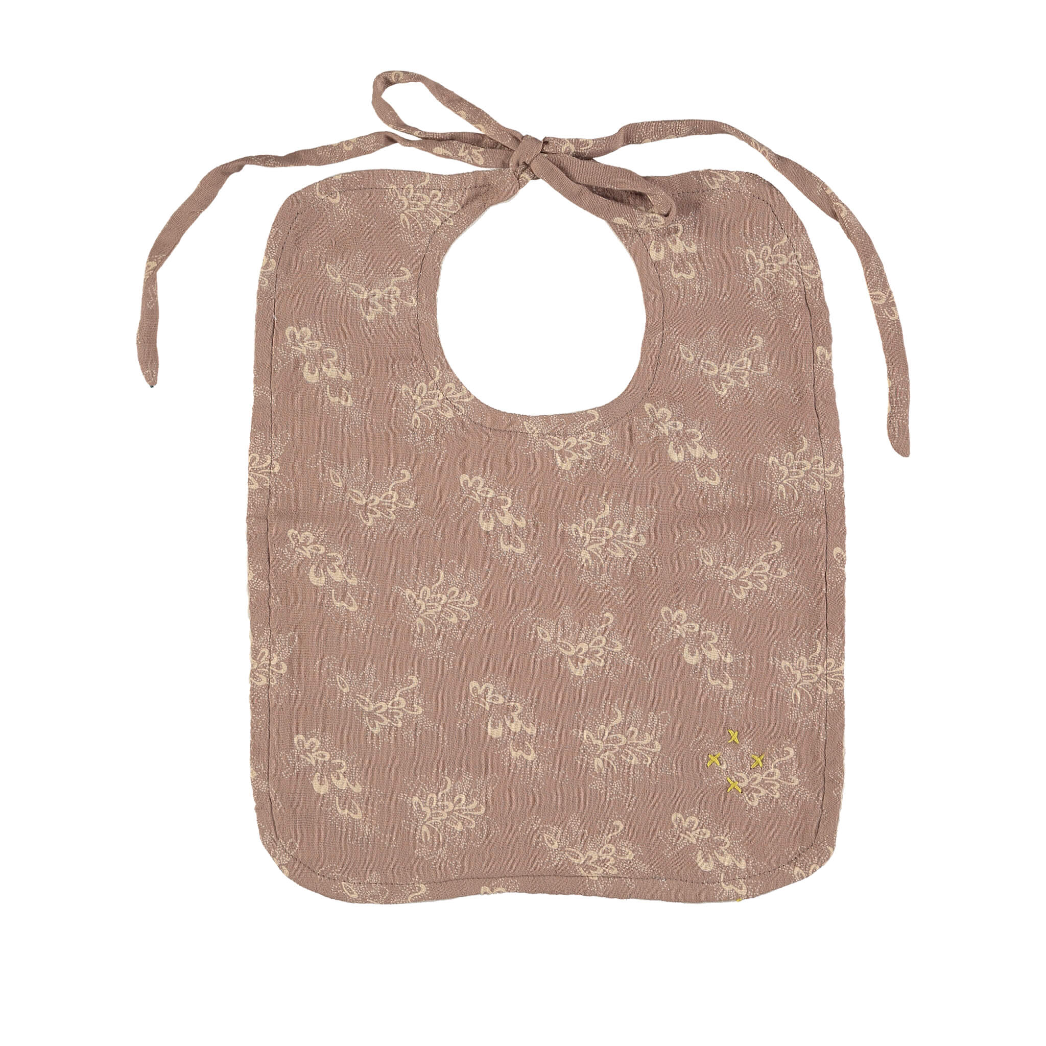 Celia Mink Set of 2 Reversible Muslin Bibs