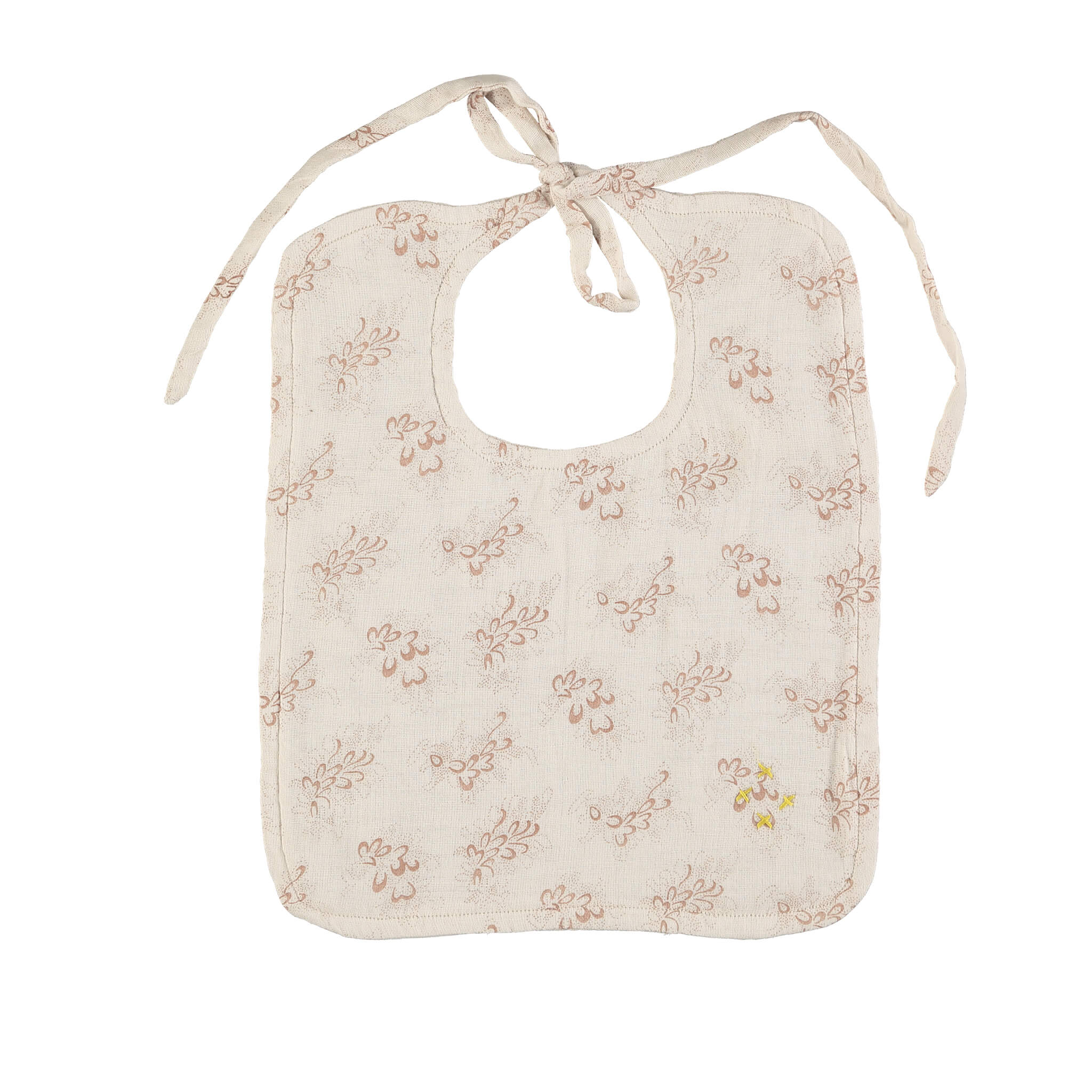 Celia Mink Set of 2 Reversible Muslin Bibs