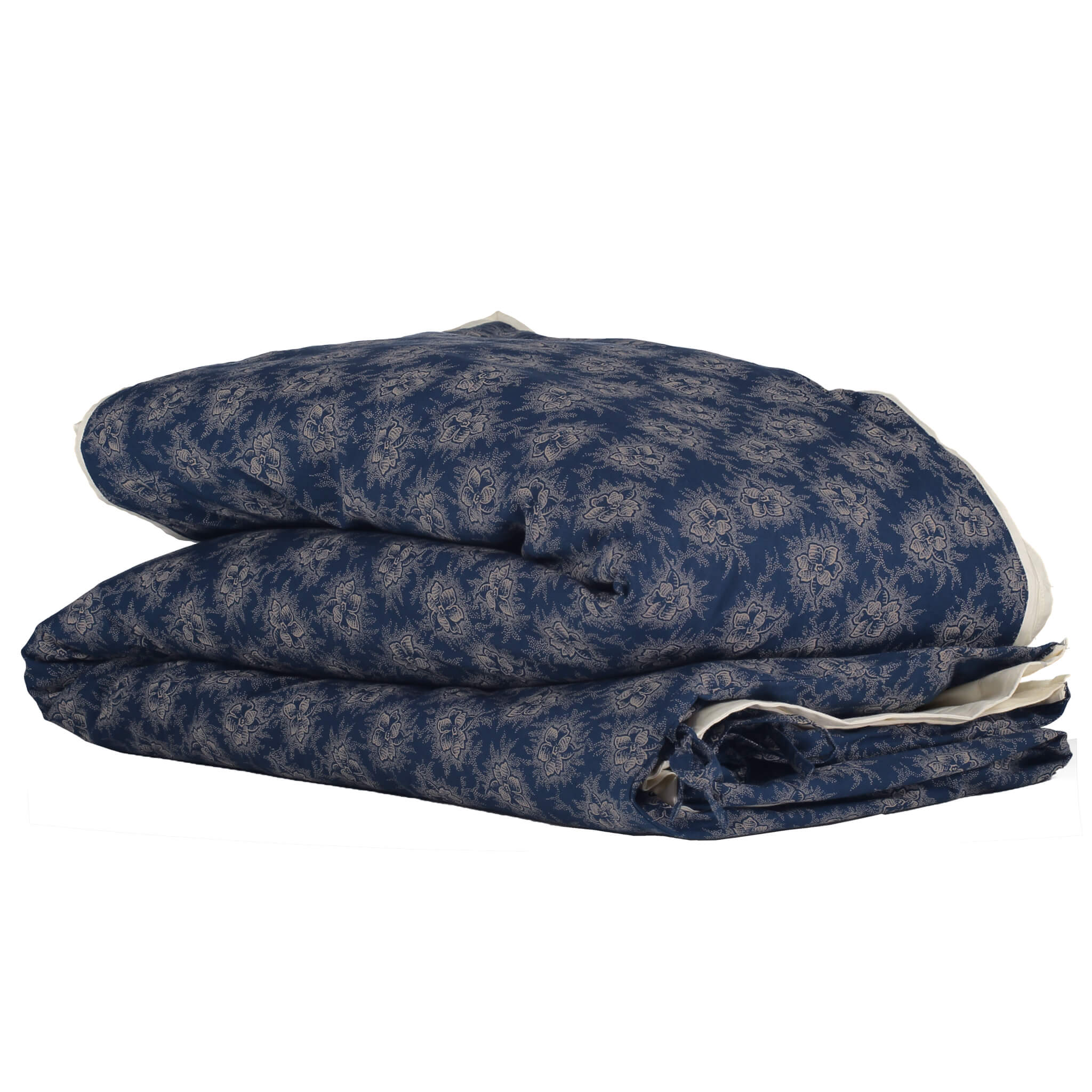 Spot Floral Indigo Duvet Cover