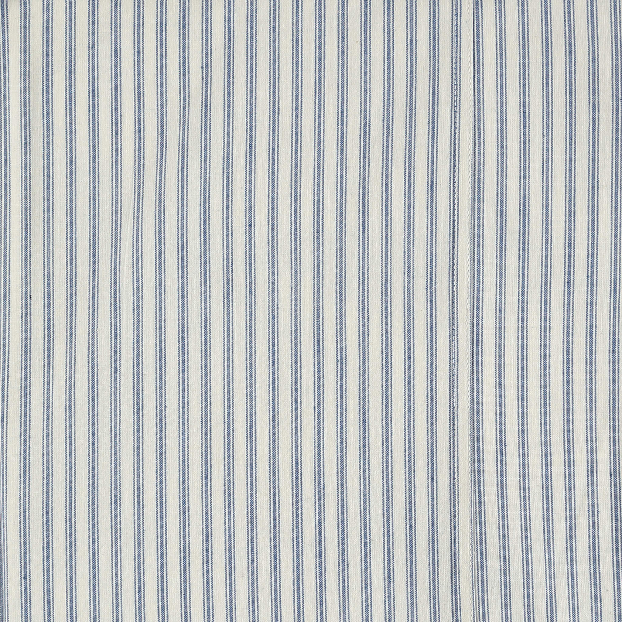 Blue Ticking Stripe Fitted Sheet