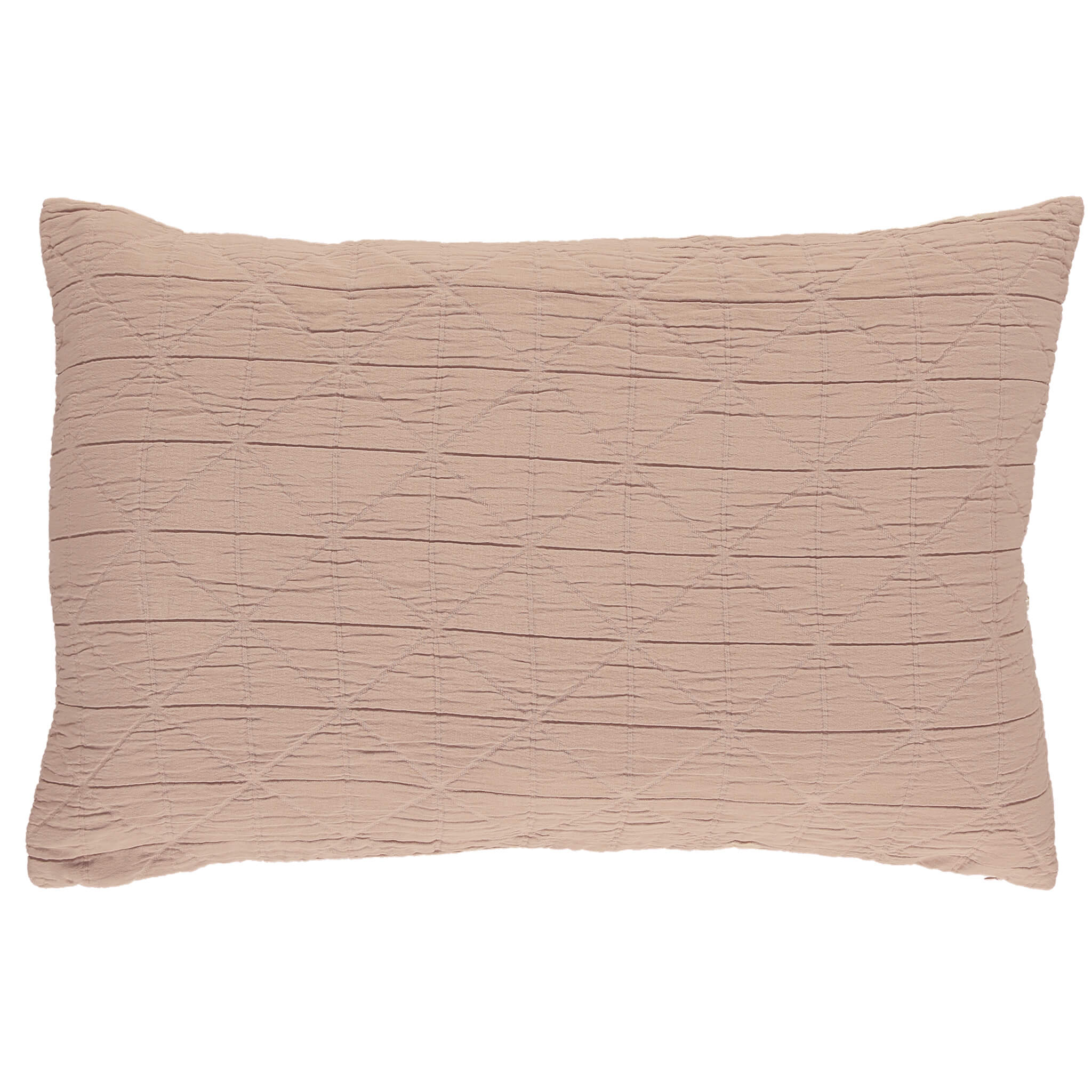 Diamond Soft Cotton Pillow Cover - Mink