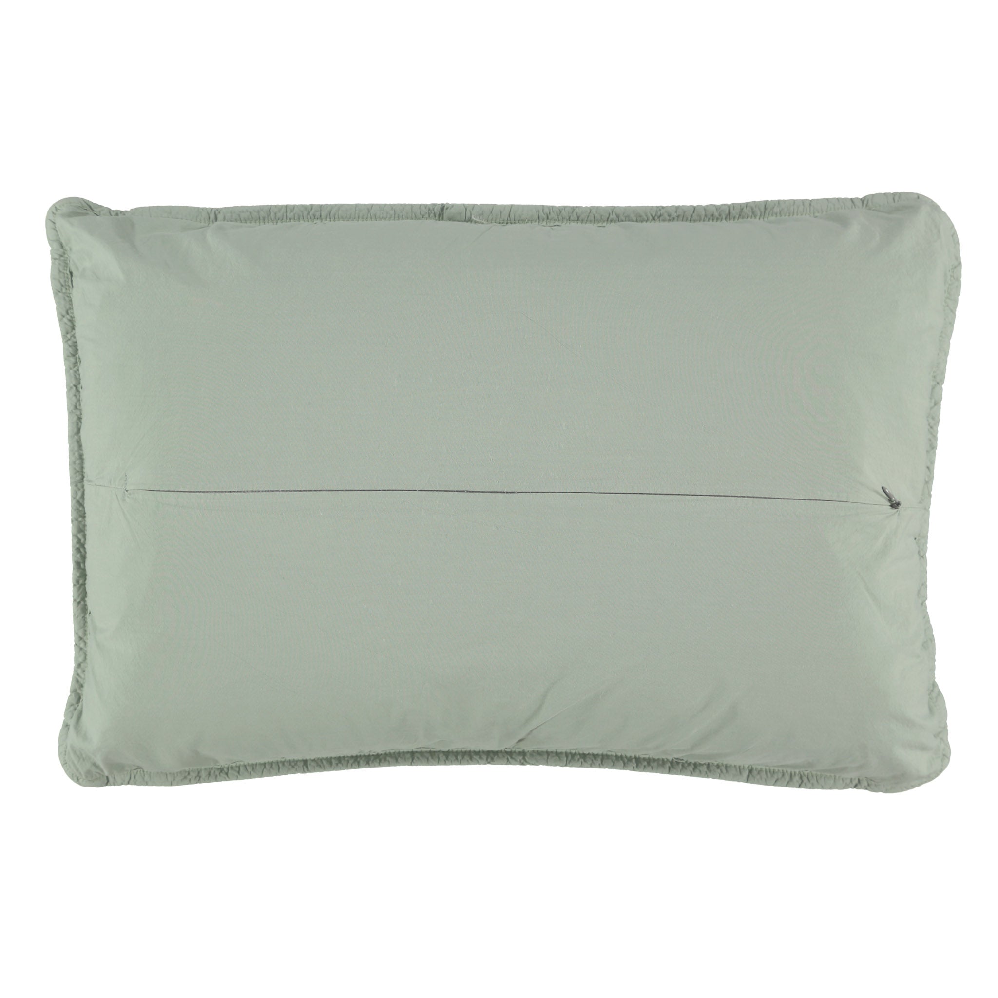 Square Quilted Gauze Cushion Cover - Sage