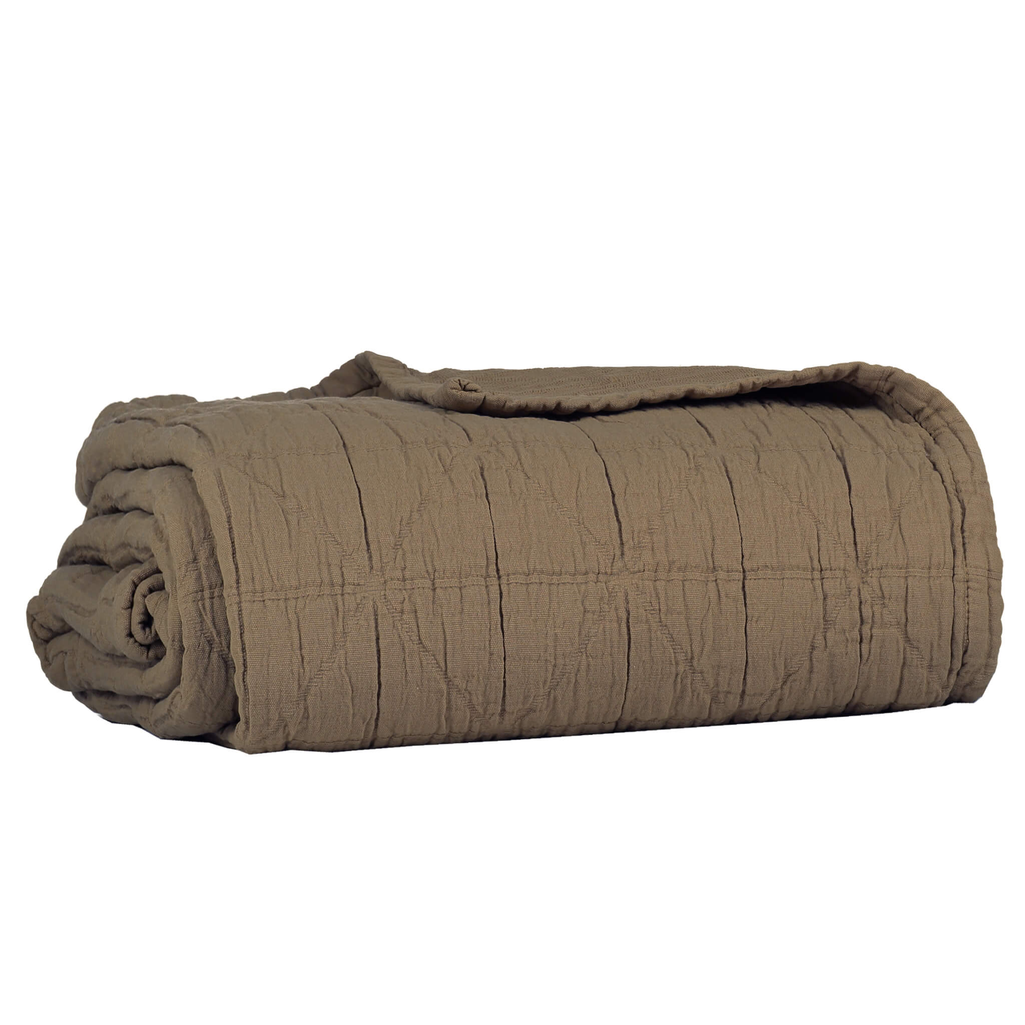 Diamond Soft Organic Cotton Blanket - Khaki