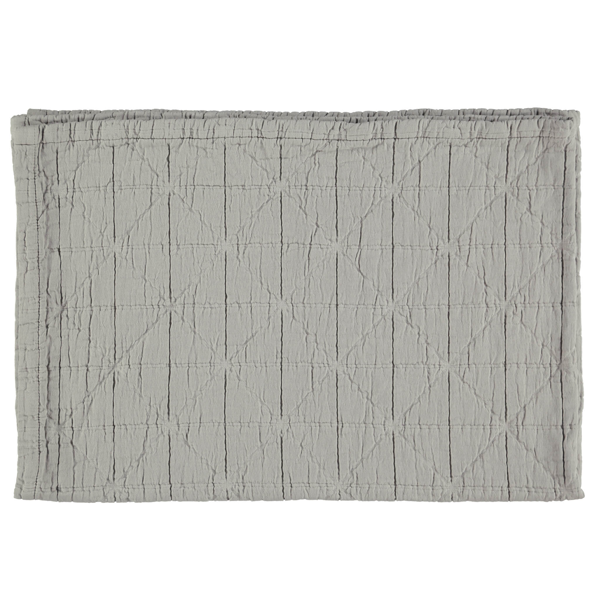 Diamond Soft Organic Cotton Blanket - Light Grey