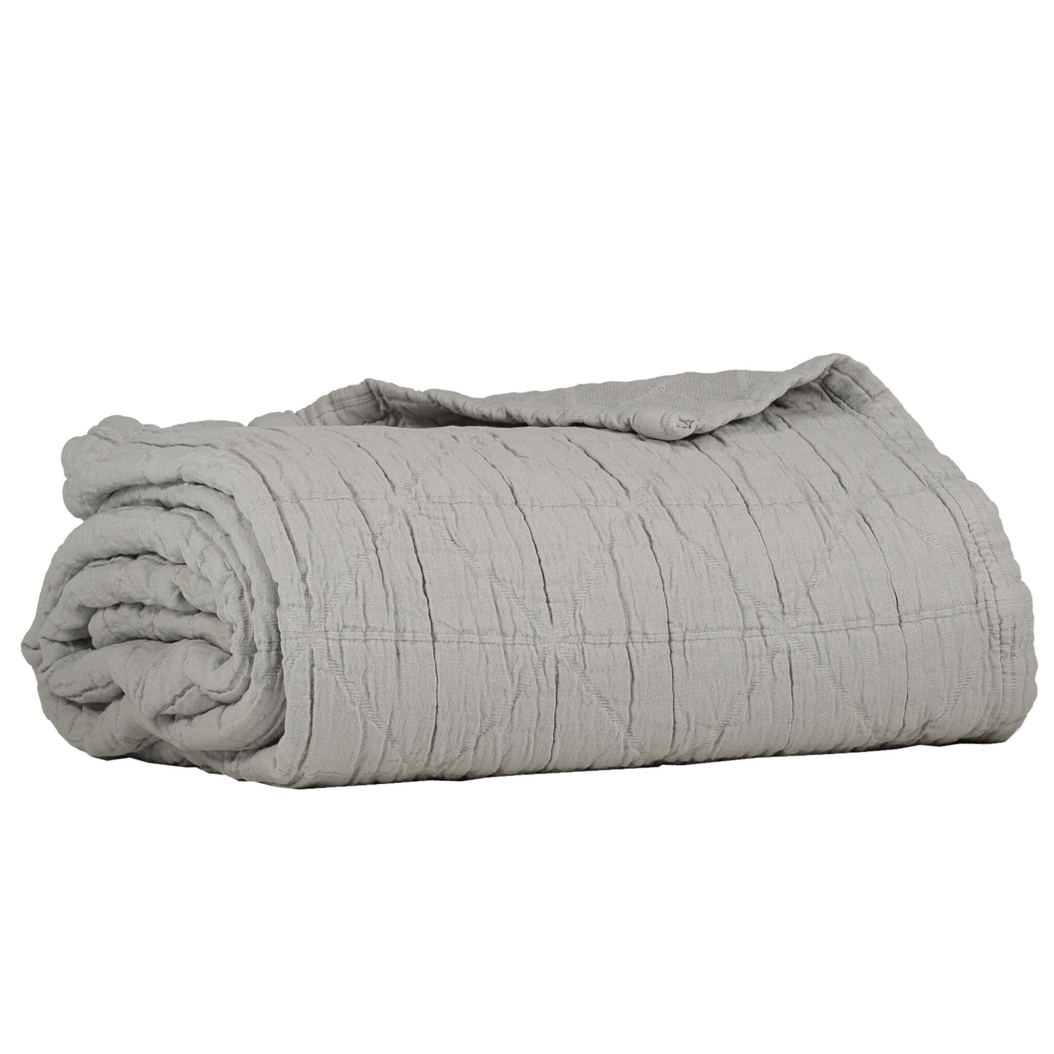 Diamond Soft Organic Cotton Blanket - Light Grey