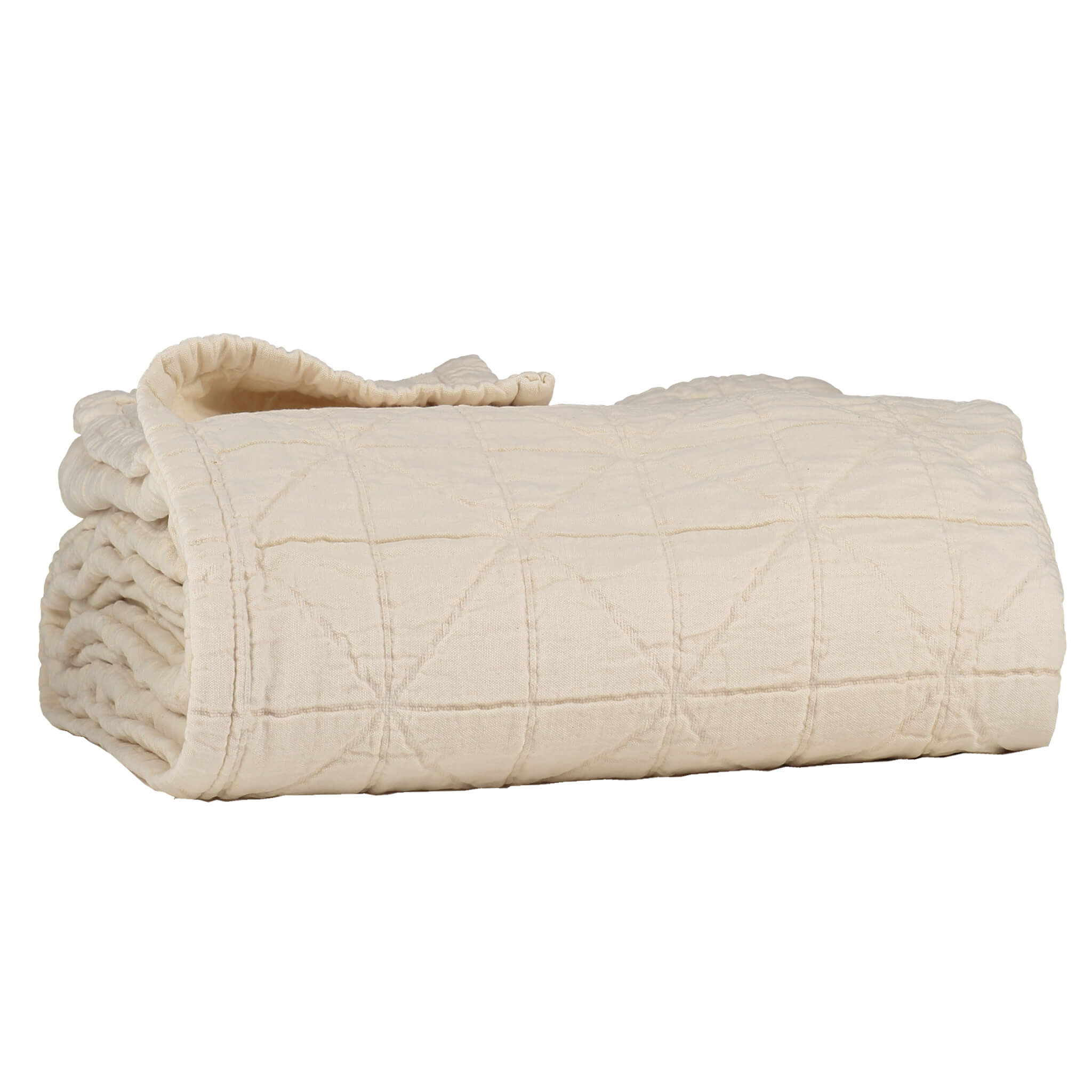 Diamond Soft Organic Cotton Blanket - Natural