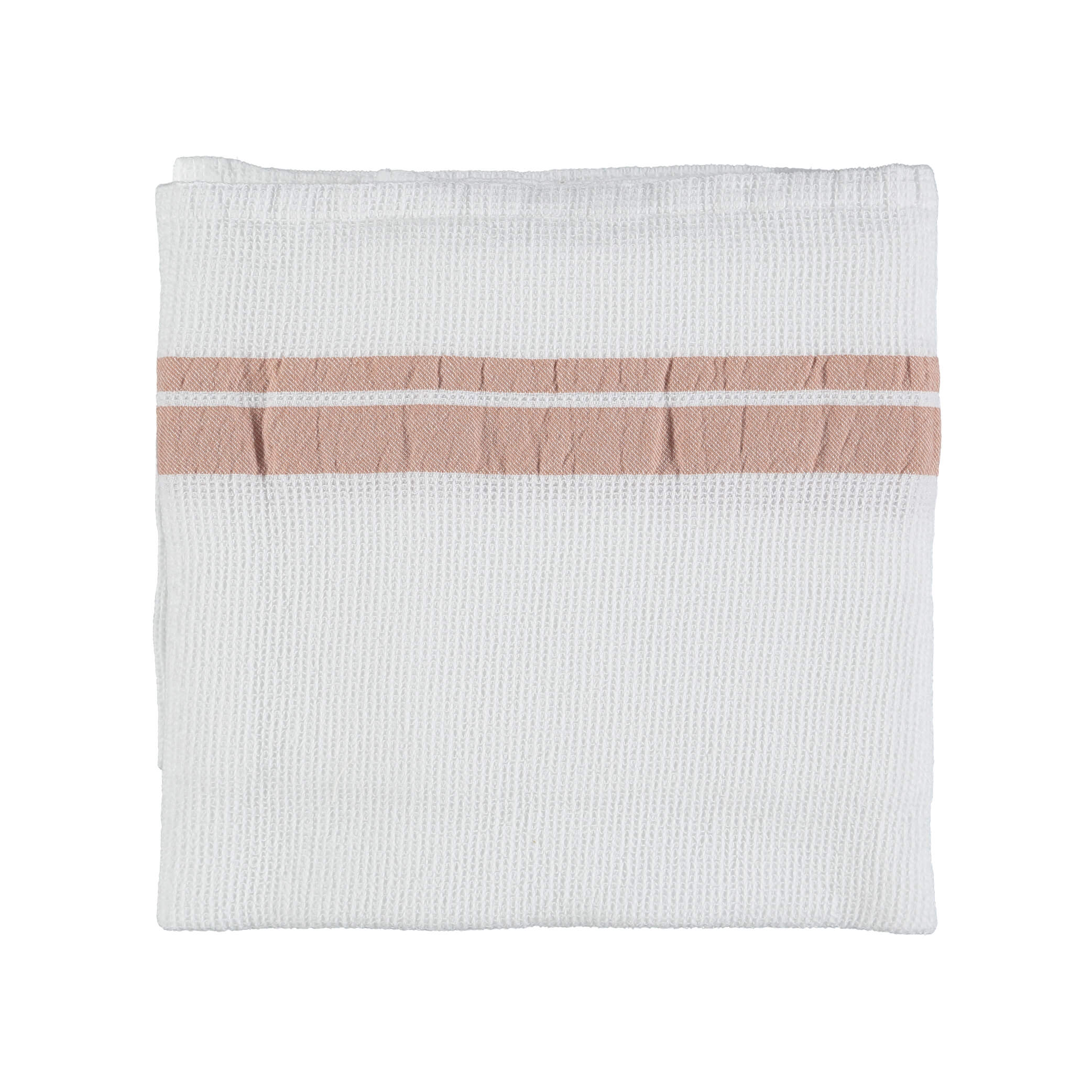 White Stripe Soft Waffle Cotton Towels