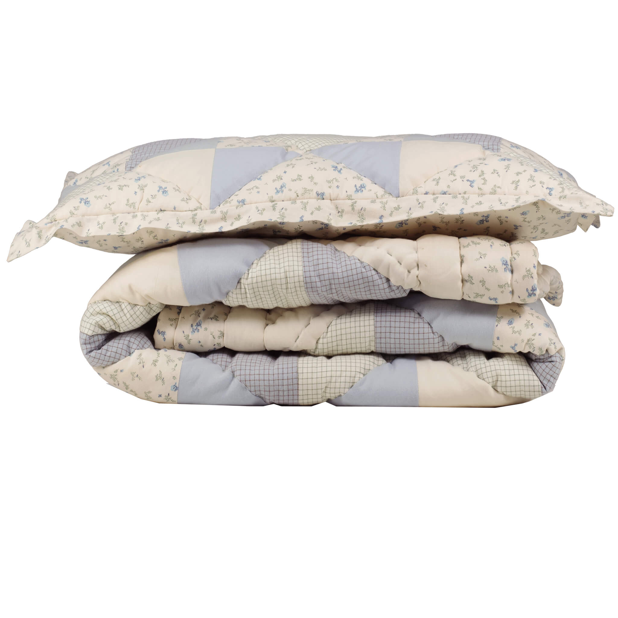 Limited Edition - Reversible Bella patchwork hand quilted blanket