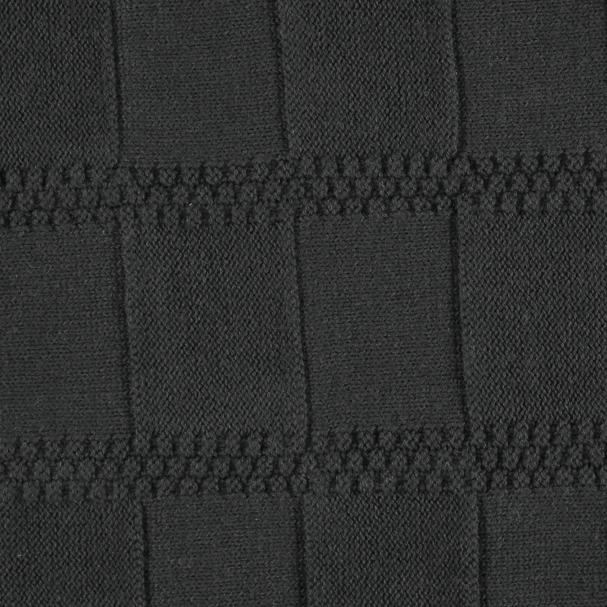 Merino Wool Knitted Baby Blanket - Dark Graphite