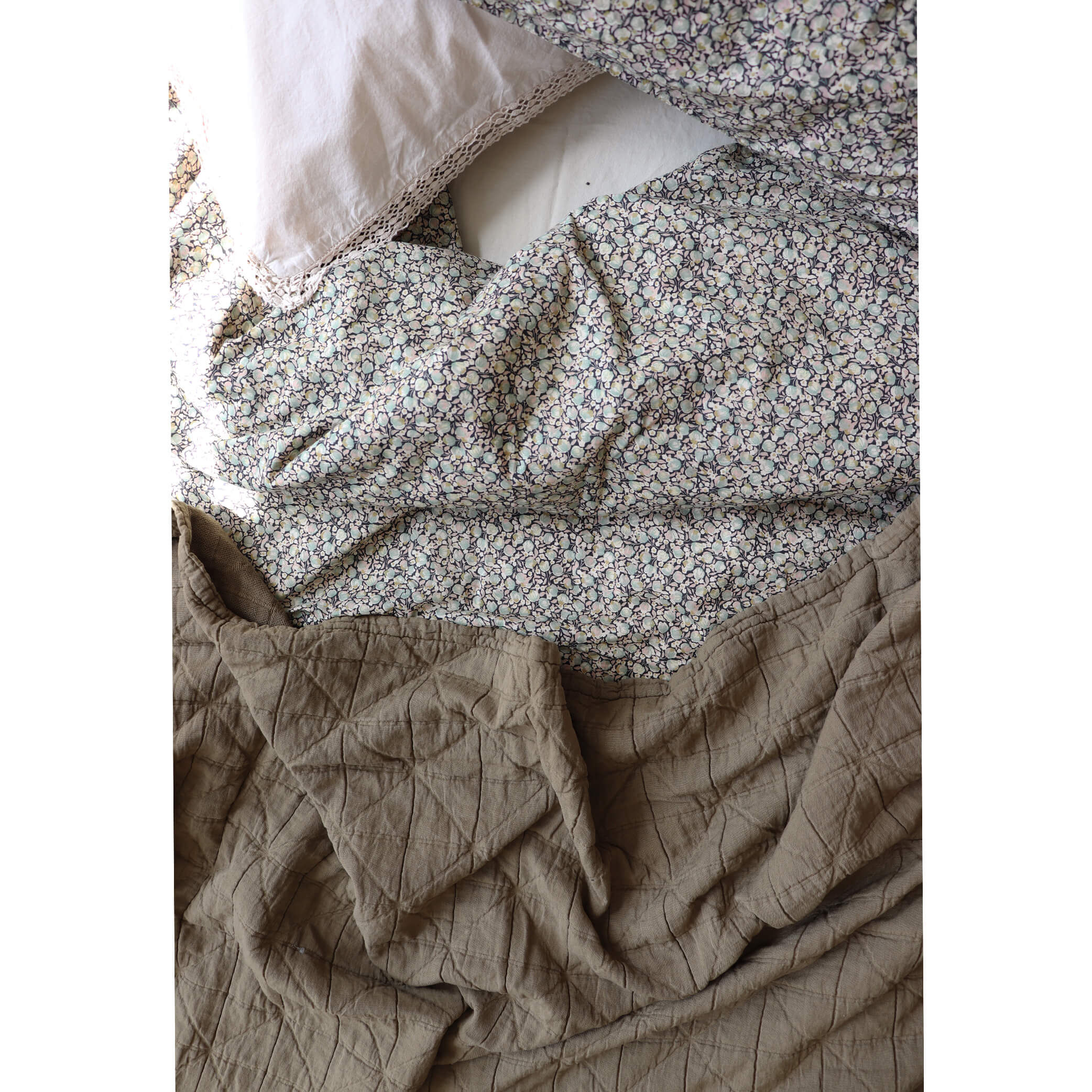 Diamond Soft Organic Cotton Blanket - Khaki