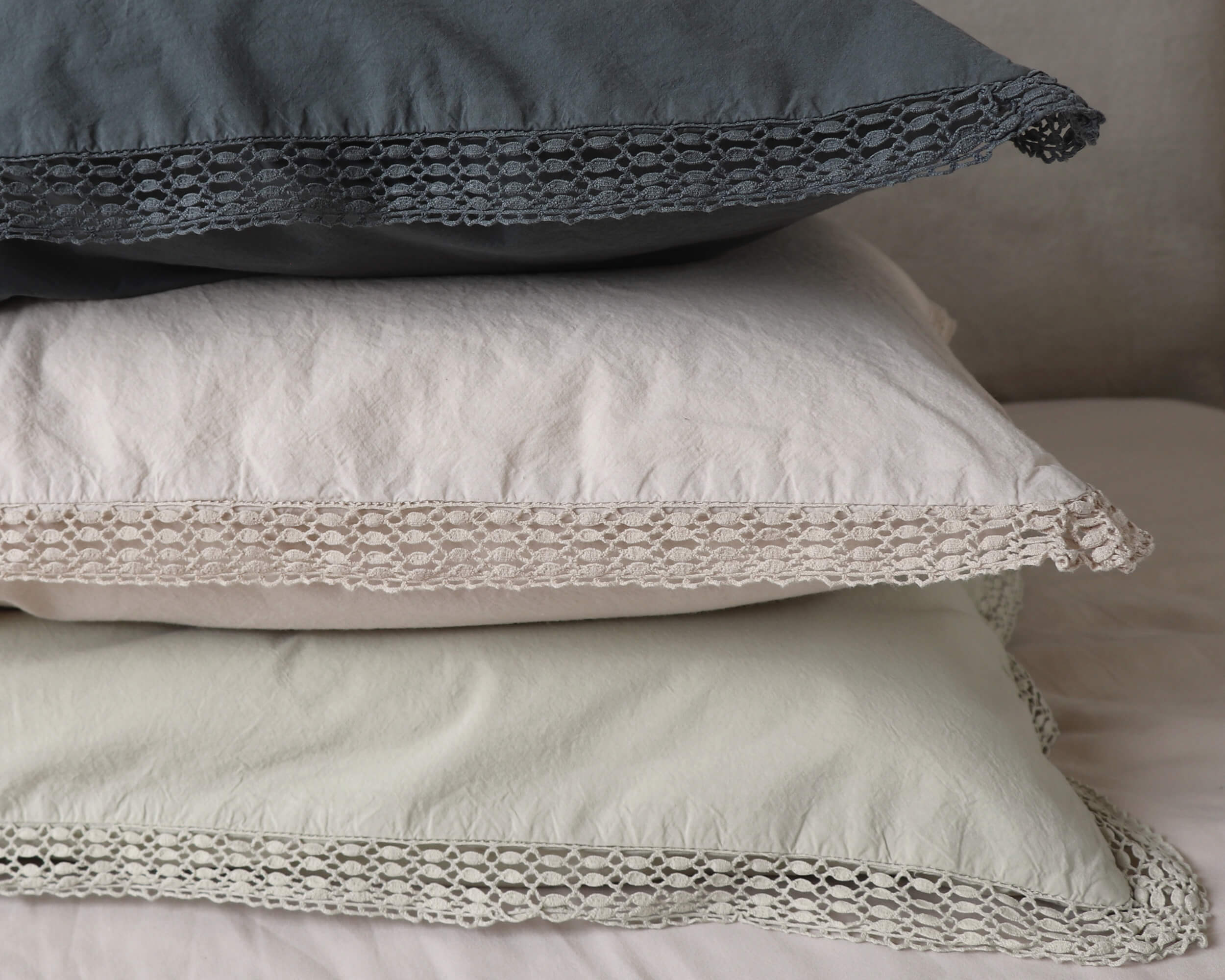 Organic Cotton Percale Petrol  Duvet Cover